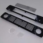 KR-4 Round Headlight Grill Black