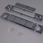 KR-4 Round Headlight Grill Chrome